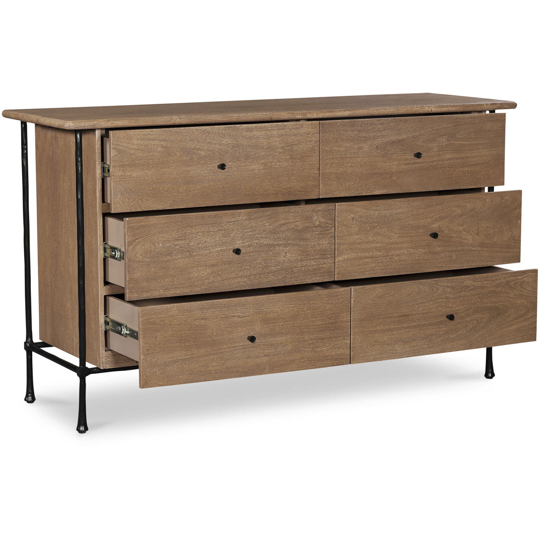 Rene Brown Dresser, 6 Drawer